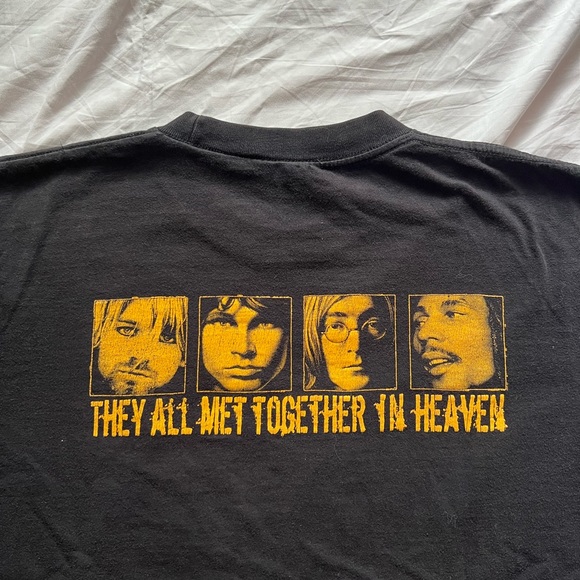 Vintage They all met together in heaven tee Mens M - Picture 4 of 4